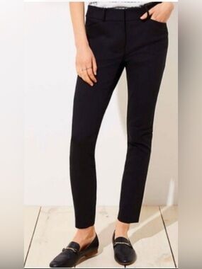 Ann Taylor Loft Women’s Black Marisa Skinny Ankle Pants Size 12 Tall